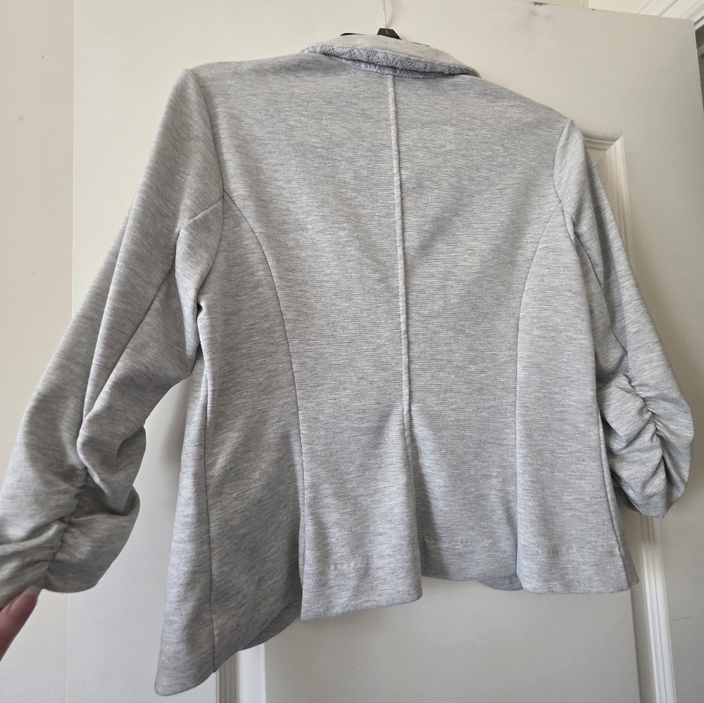 Candie's Light Heather Grey Blazer - Picture 5 of 15